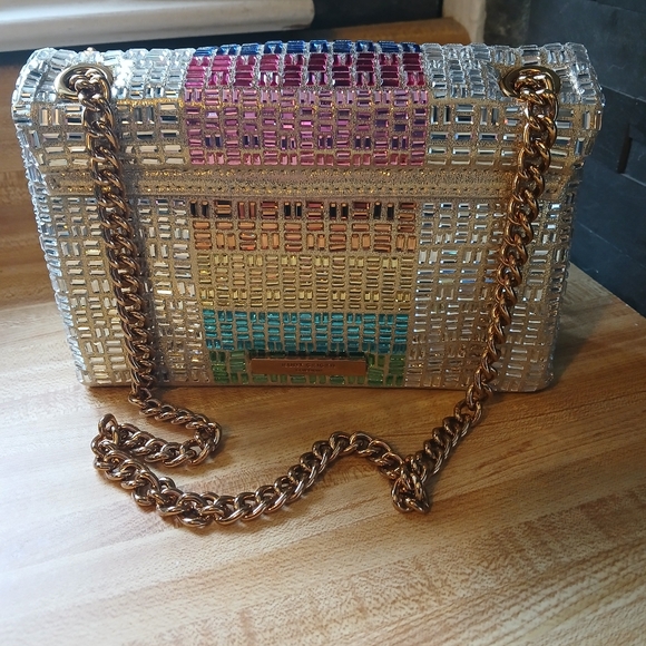 Kurt Geiger NWT Glass Stones Kensington W/ Extra Stones & Dustbag - Picture 6 of 13